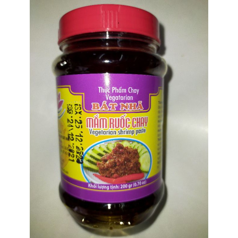 Thực phẩm chay, đồ chay, mắm ruốt chay, mắm đậu nành, mắm ruốt chay Bát Nhã, tương đậu nành