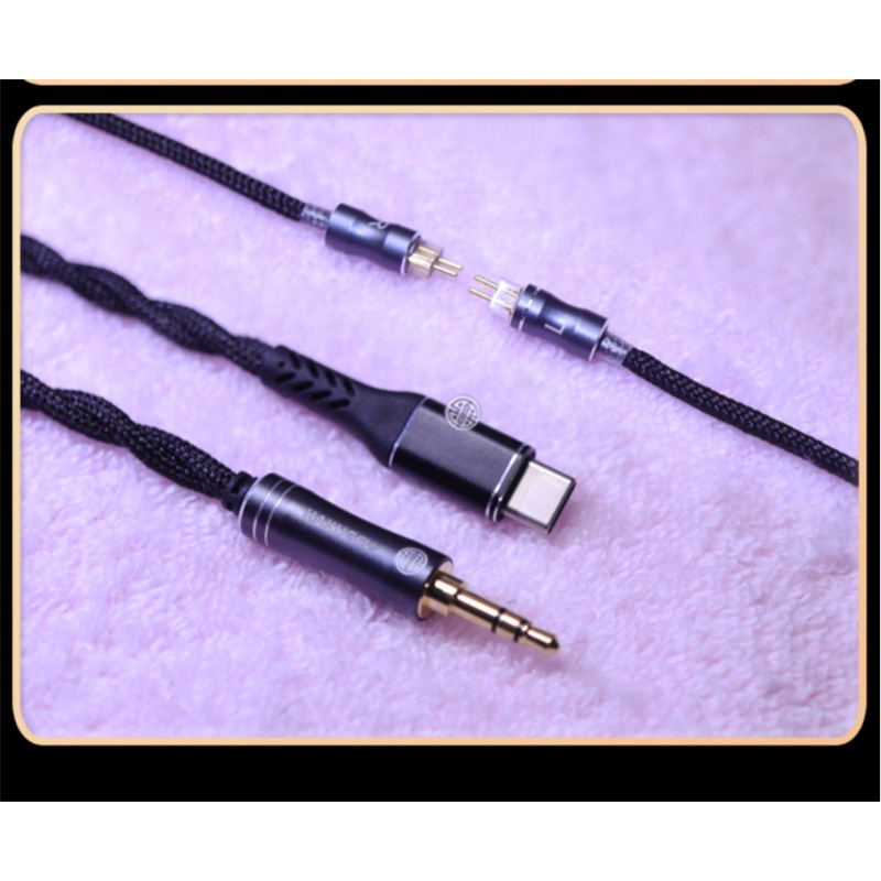 Cáp Nối Tai Nghe Hakugei Curo 24 awg Type C 0.78mm USB C