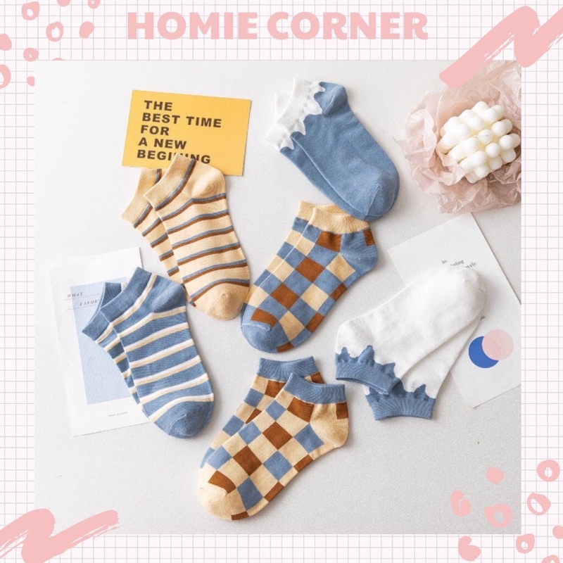 [TonaShoe] Vớ Cổ Ngắn Unisex Cotton Co Giãn Hút Mồ Hôi, Khử Mùi Êm Chân Phù Hợp Cho Mọi Loại Giày