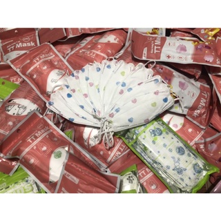 Combo 50c khẩu trang 4d cho bé