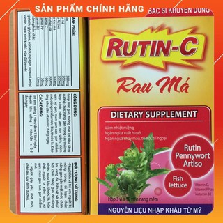 [Viên Uống] RUTINC RAU MÁ giảm táo bón