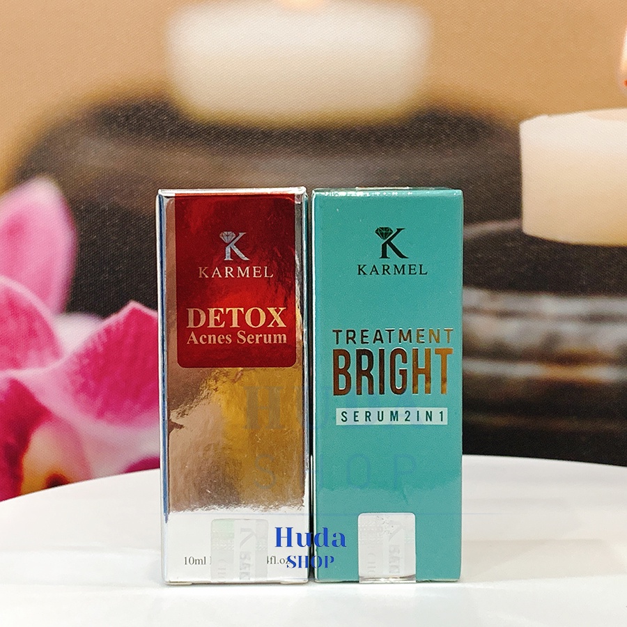 Bộ đôi Serum Detox Karmel & Serum Treatment Bright Kamel - Mờ Thâm Nám, Mụn, Sáng Da Karmel