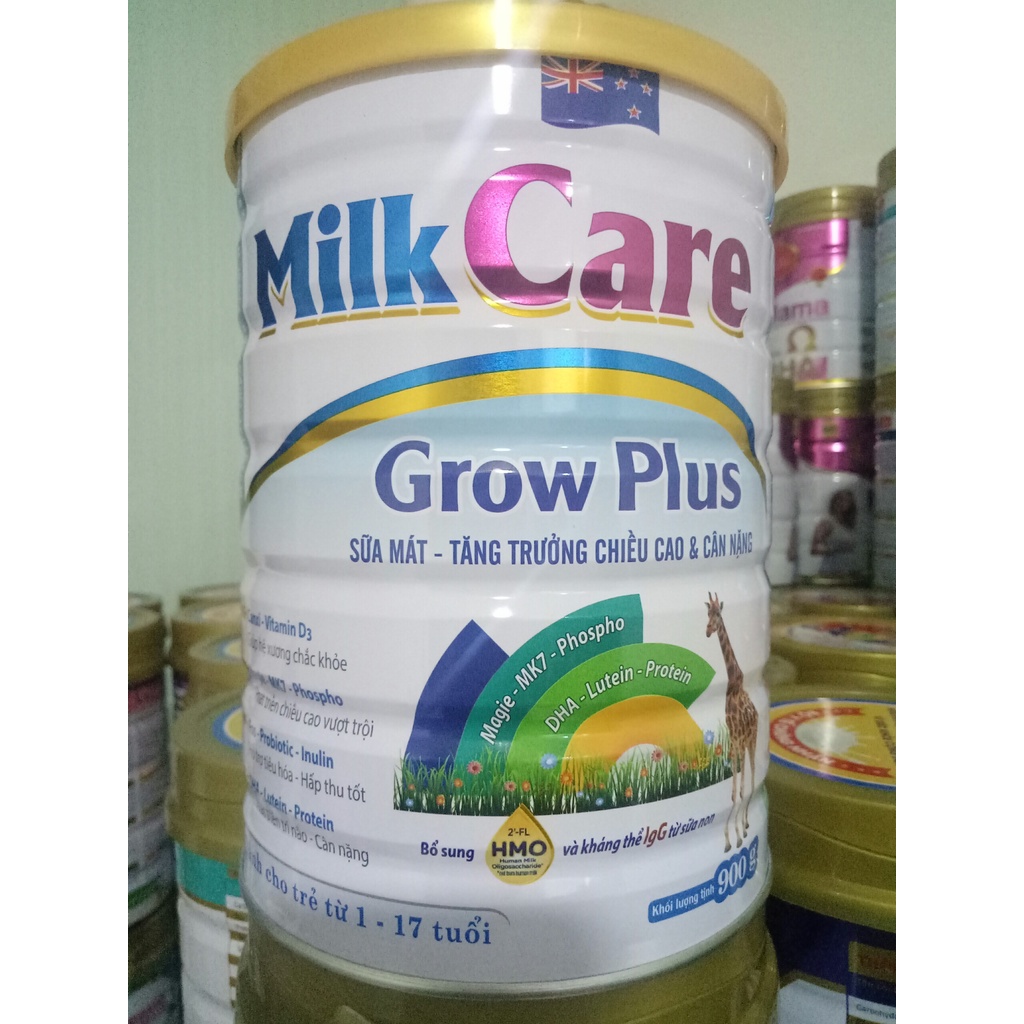 Sữa tăng trưởng chiều cao và cân nặng Grow Plus Milkcare lon 900g