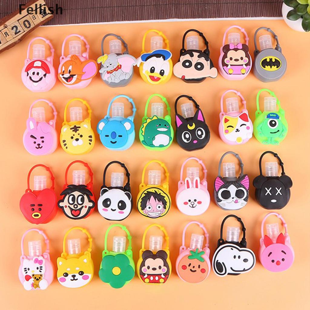 [Fellish] 30ml Funny Cute Carton Hand Sanitizer Shower Lotion Holder Empty Round Bottle 436VN