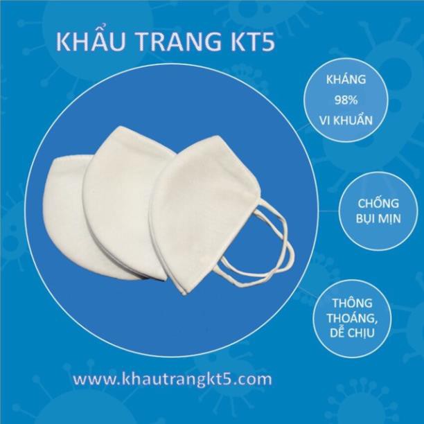 Combo 5-10 khẩu trang ngăn vi khuẩn, bụi mịn KT5 | WebRaoVat - webraovat.net.vn