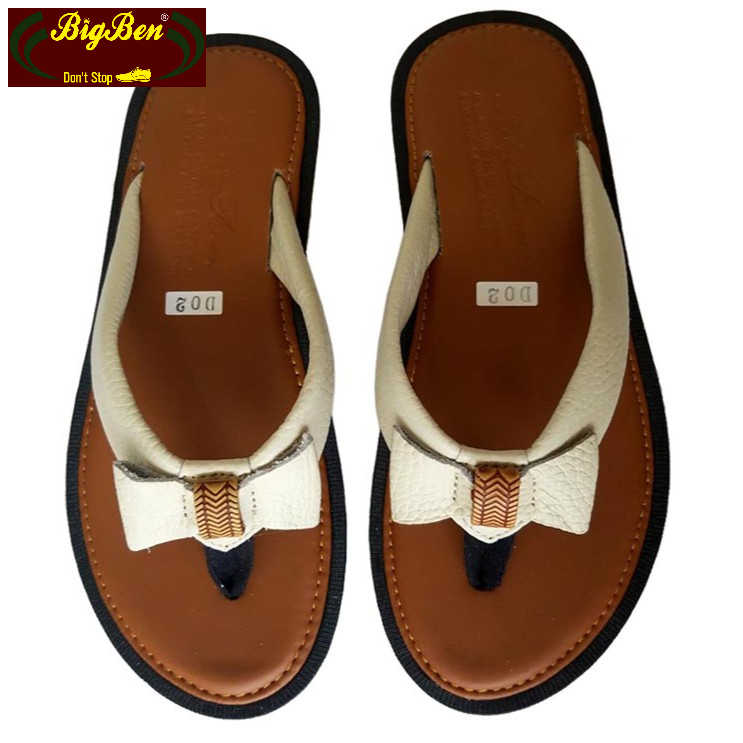 Dép Kẹp Nữ BIGBEN Da Bò Thật Cao Cấp DK17