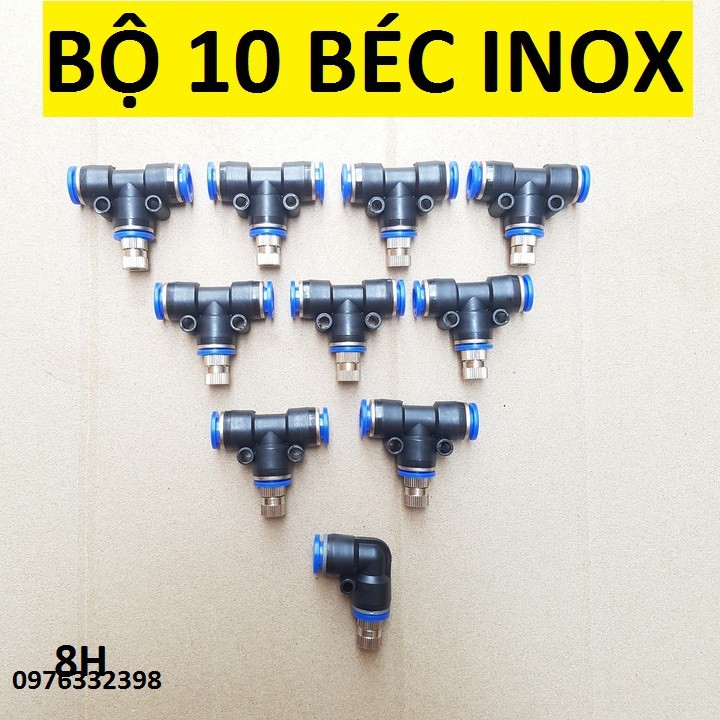 10 Béc phun sương inox số 1-2-3-5-6-7-8 TÙY CHỌN