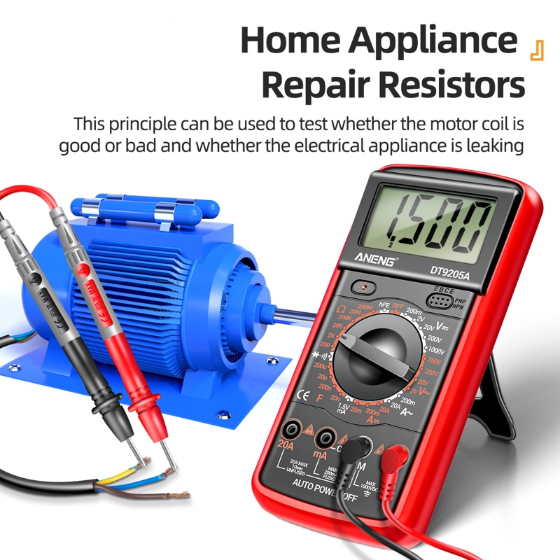 Vạn Năng Kế Kỹ Thuật Số Cầm Tay AC Cho DC Volt- Amp Ohm Hz