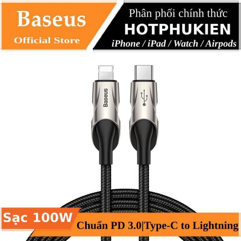 Dây cáp sạc nhanh 18W PD USB Type-C to Lightning hiệu Baseus Fish Eye cho iPhone / iPad - Hàng chính hãng