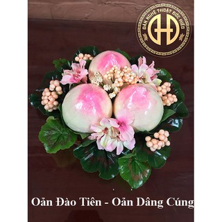 Oản đào tiên mẹt 3 quả - oản tài lộc - oản đức hiếu
