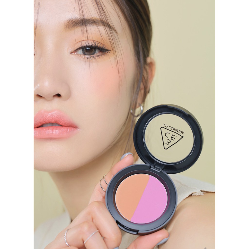 PHẤN MÁ 3CE DUO COLOR FACE BLUSH HAI MÀU