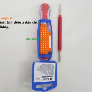 Bút thử điện Nhật Kapusi 2 ĐẦU Chịu tải cao lên đến 500 V