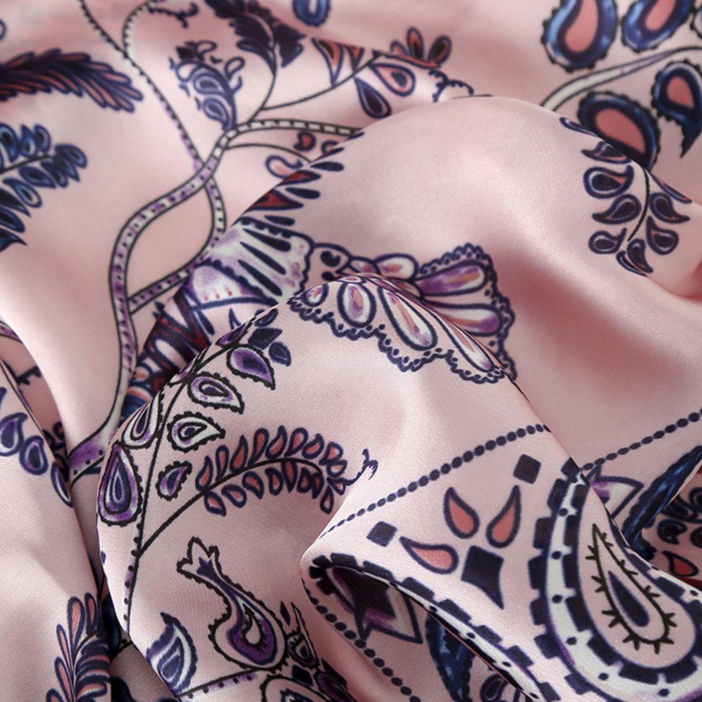 Dây Cột Tóc VANES1 Màu Trơn In Họa Tiết Hoa Và Chim Đa Năng Cho Nữ