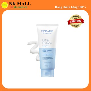 Sữa Rửa Mặt làm sạch và mịn da cho da dầu Missha Super Aqua Ultra Hyalron Foaming Cleanser 200ml