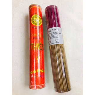 Nhang Trầm Thiên ý ống 3 tấc vàng đỏ , vàng