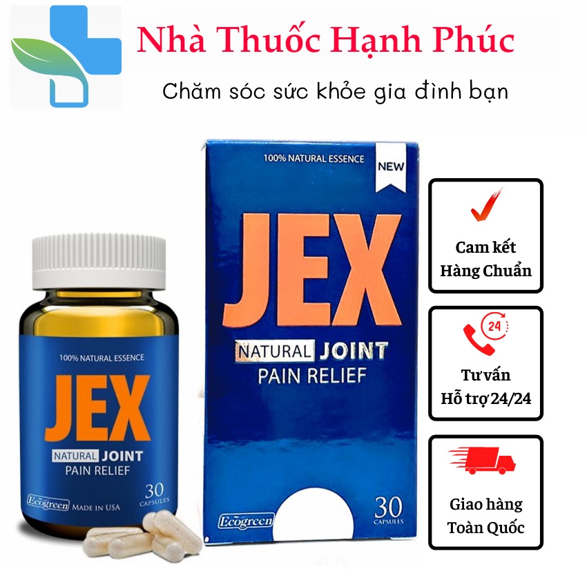 [Mẫu Mới] Viên uống bổ khớp, tái tạo sụn khớp Jex Natural Joint 30 - 60 viên