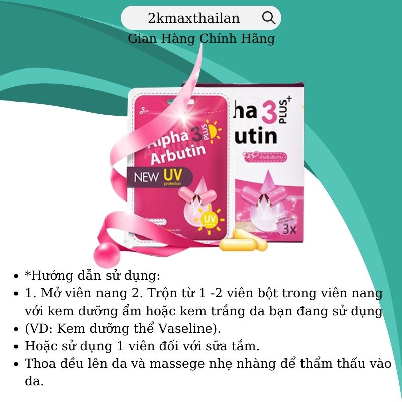 Viên Bột Kích Trắng Da ALPHA ARBUTIN 3 Plus