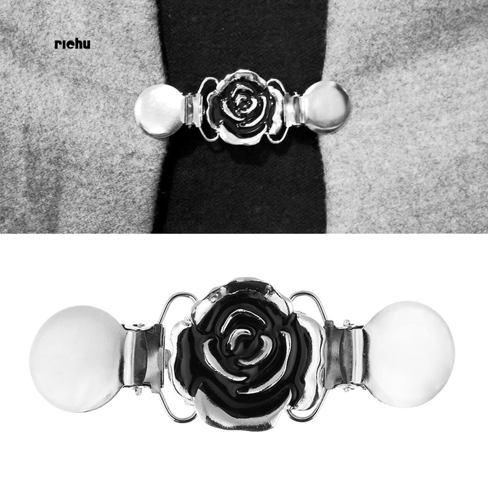Kẹp Cài Áo Hình Hoa Hồng Phong Cách Vintage