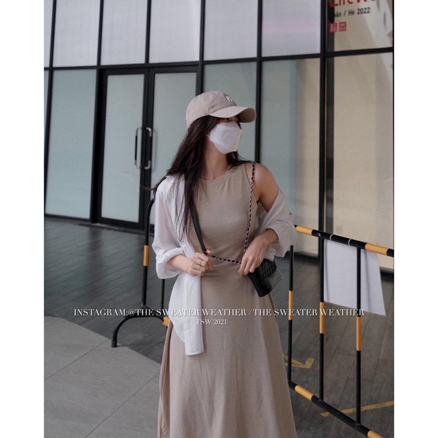 [Mã FAMARAL1 giảm 10K đơn 50K] (Ảnh thật) Váy ba lỗ thun trơn xoè A basic the.sweaterweather TSW | BigBuy360 - bigbuy360.vn