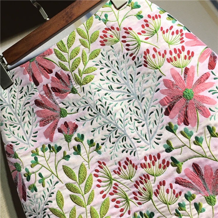 Chân Váy Hoa Lưng Cao Dáng Chữ A Thiết Kế Mới Thời Trang Mùa Thu Dành Cho Nữ