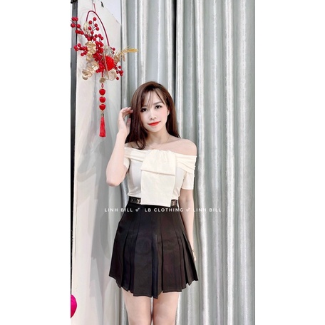 ÁO CROPTOP TRỄ VAI NỮ MẶC LÊN SIÊU XINH(Hàng có sẵn)