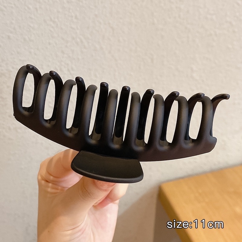 Kẹp tóc càng cua NOVSET Kẹp tóc hàn quốc thiết kế màu đen nhám