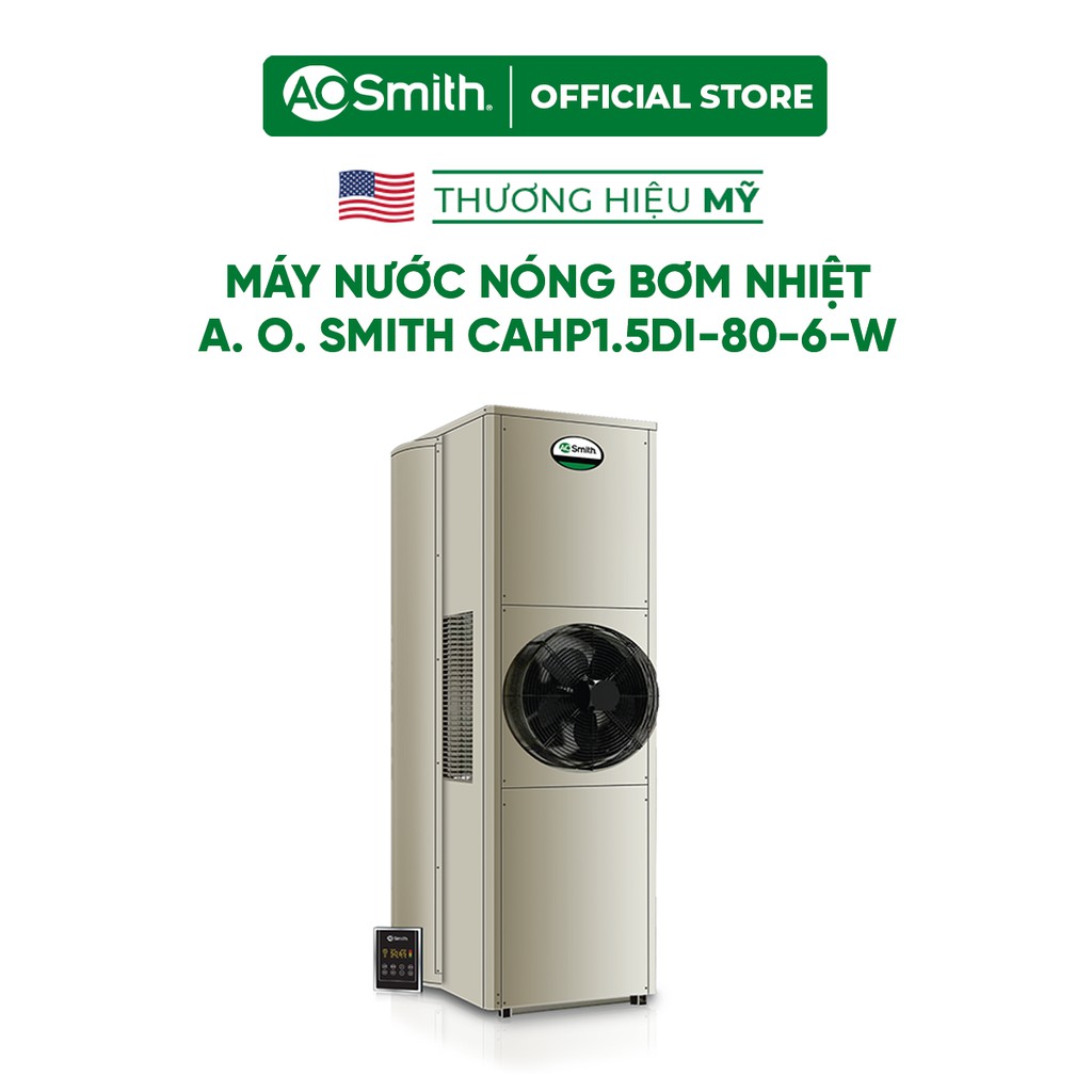 [Mã ELMALL100 giảm 100K đơn 5TR] Máy Nước Nóng Bơm Nhiệt Tích Hợp A. O. Smith CAHP1.5DI-120-12-W