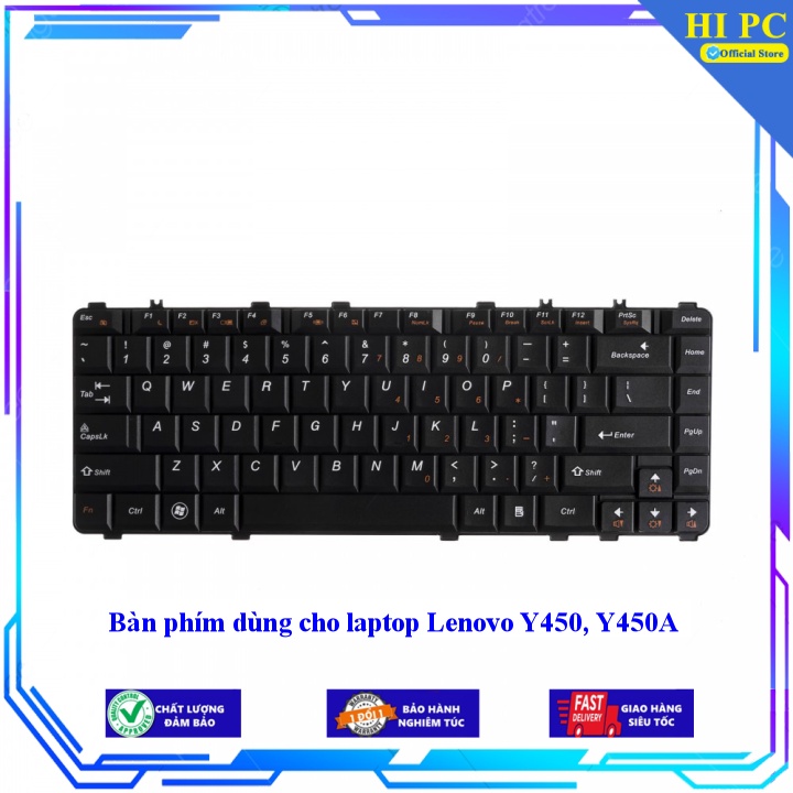Bàn phím dùng cho laptop Lenovo Y450, Y450A