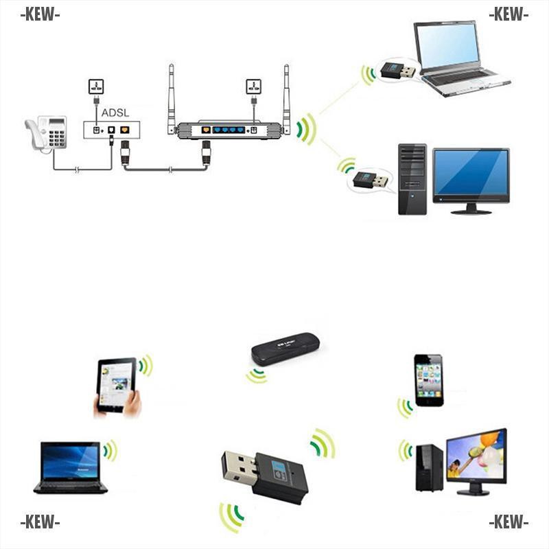 Thiết bị USB wifi Kew 300mbps 802.11 B / G / N