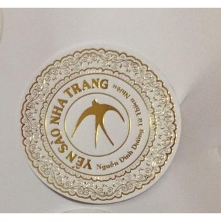 COMBO 10 TEM ÉP KIM CÓ CHỮ "YẾN SÀO NHA TRANG"