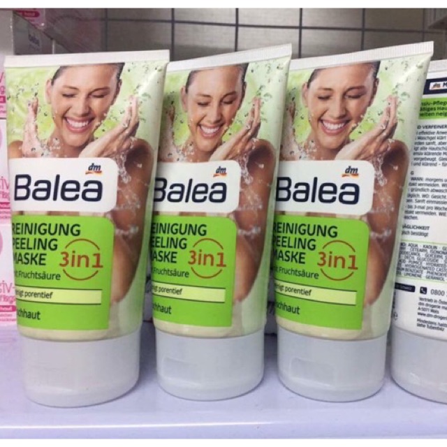 Sữa rửa mặt Balea 3in1 150ml- hàng Đức (sữa rửa mặt-tẩy tế bào chết-đắp mặt)
