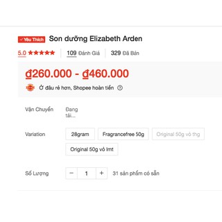 Son dưỡng Elizabeth Arden (fullbox)