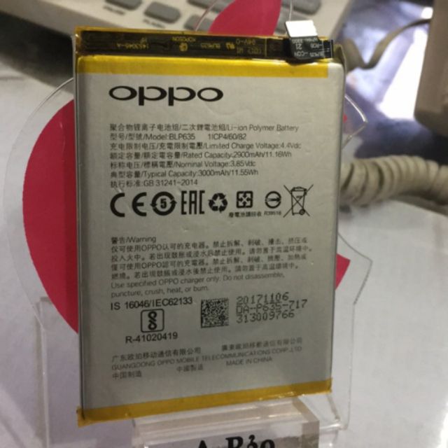 Pin OPPO R11 (mã pin: BLP635) pin zin mới 100% có bảo hành