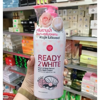 Sữa tắm trắng sáng da Cathy Doll Ready 2 White Pearl & Roé Serum Thailand 500ml