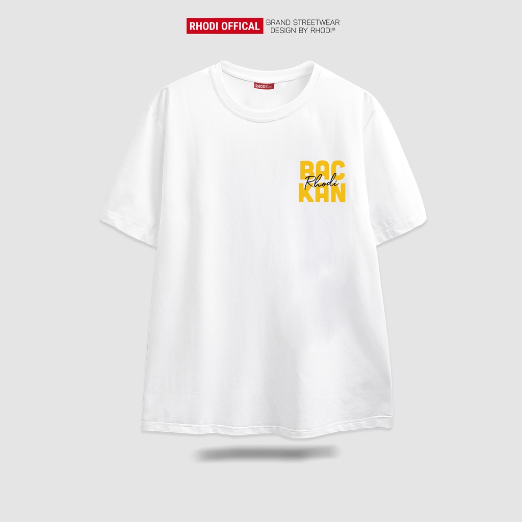 Áo thun local brand RHODI phông cổ tròn tay lỡ unisex nam nữ thế hệ genz Bắc Kạn