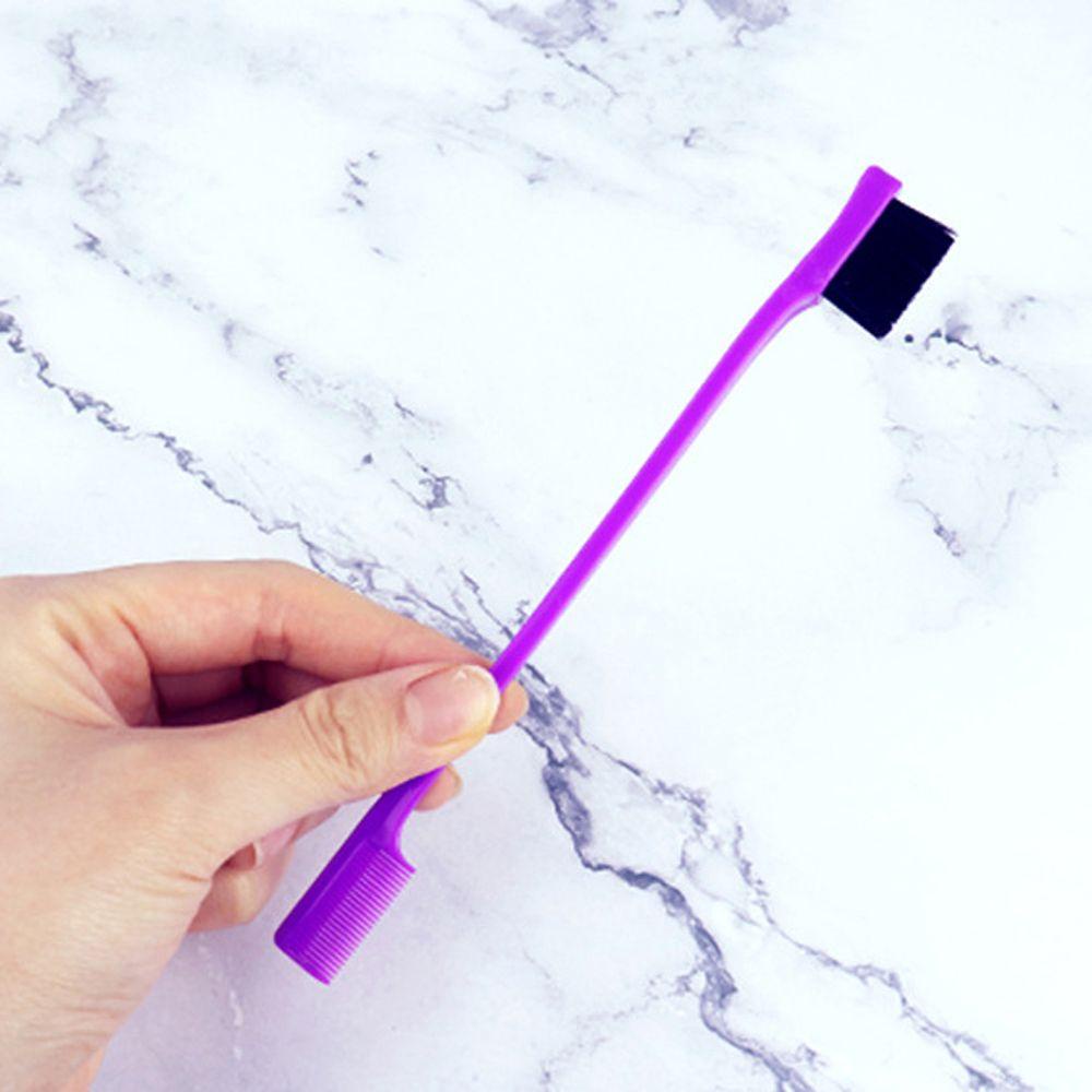 Set 2 Lược Chải Tóc Tạo Kiểu Hai Đầu Bằng Thép Không Gỉ Chuyên Dụng Cho Thợ Cắt Tóc