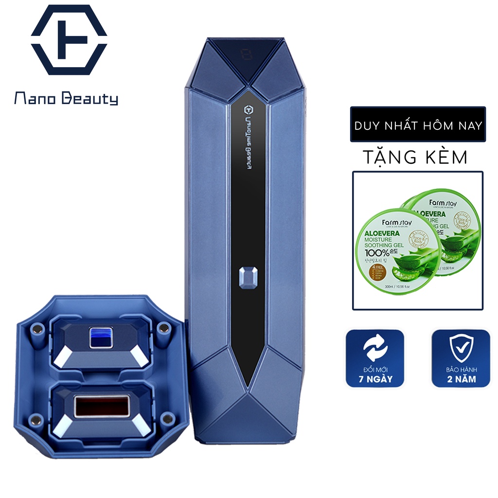 Máy triệt lông trẻ hóa da công nghệ IPL đá sapphire lạnh Nanotime B65pro của nhà HT Beauty, triệt lông vĩnh viễn tại nhà
