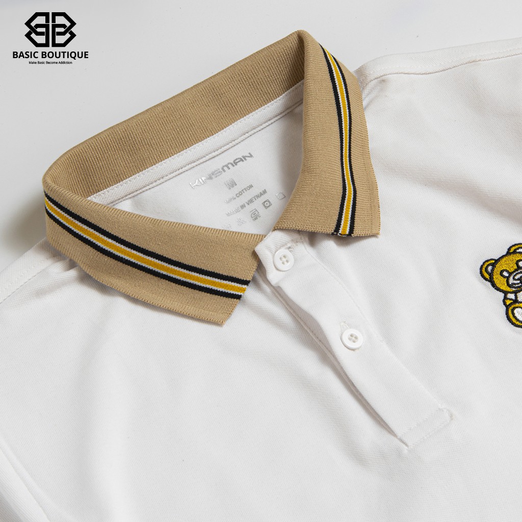 Áo Phông Nam Polo , Áo Cá Sấu Nam Con Gấu Xuất Xin Chuẩn Form Trẻ Trung Thanh Lịch - Basic Boutique | BigBuy360 - bigbuy360.vn