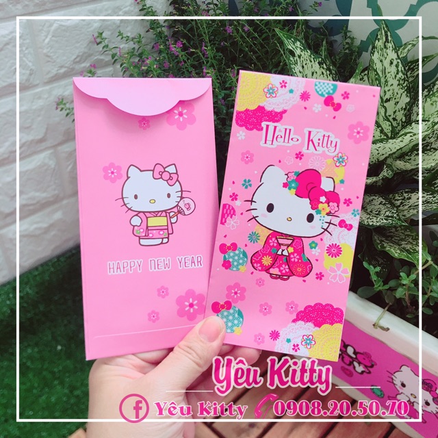 SET 5 BAO LÌ XÌ HELLO KITTY