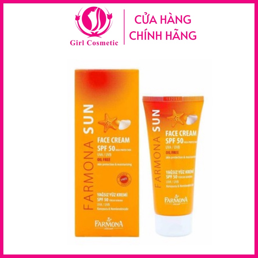 Kem Chống Nắng Farmona Sun Face Cream SPF50 Oil Free 50ml cho da dầu mụn