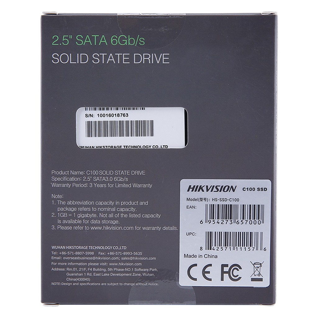 Ổ cứng SSD HIKVISION C100 240GB 2.5-Inch SATA III R550Mb/s W502Mb/s (Xanh) | BigBuy360 - bigbuy360.vn