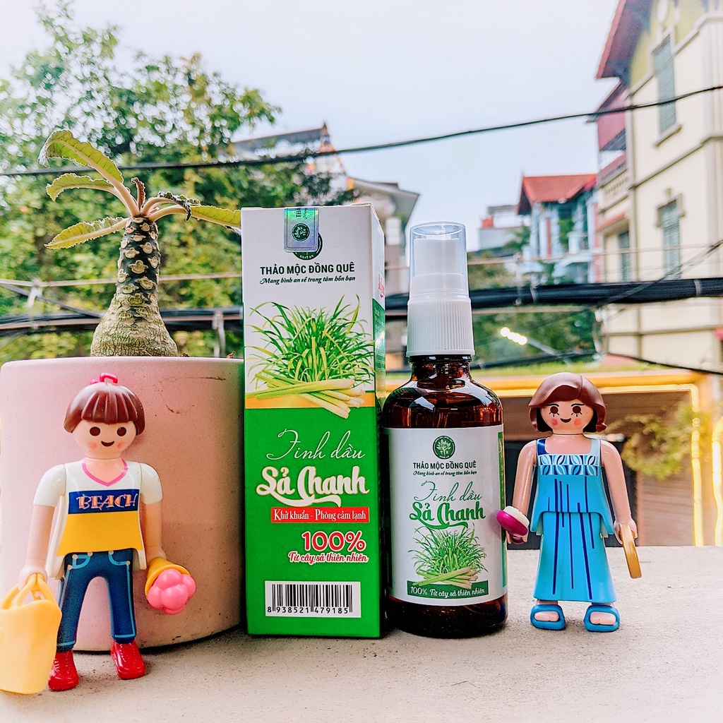 Tinh dầu sả chanh, xông phòng, đuổi muỗi Thảo Mộc Đồng Quê - 50ML