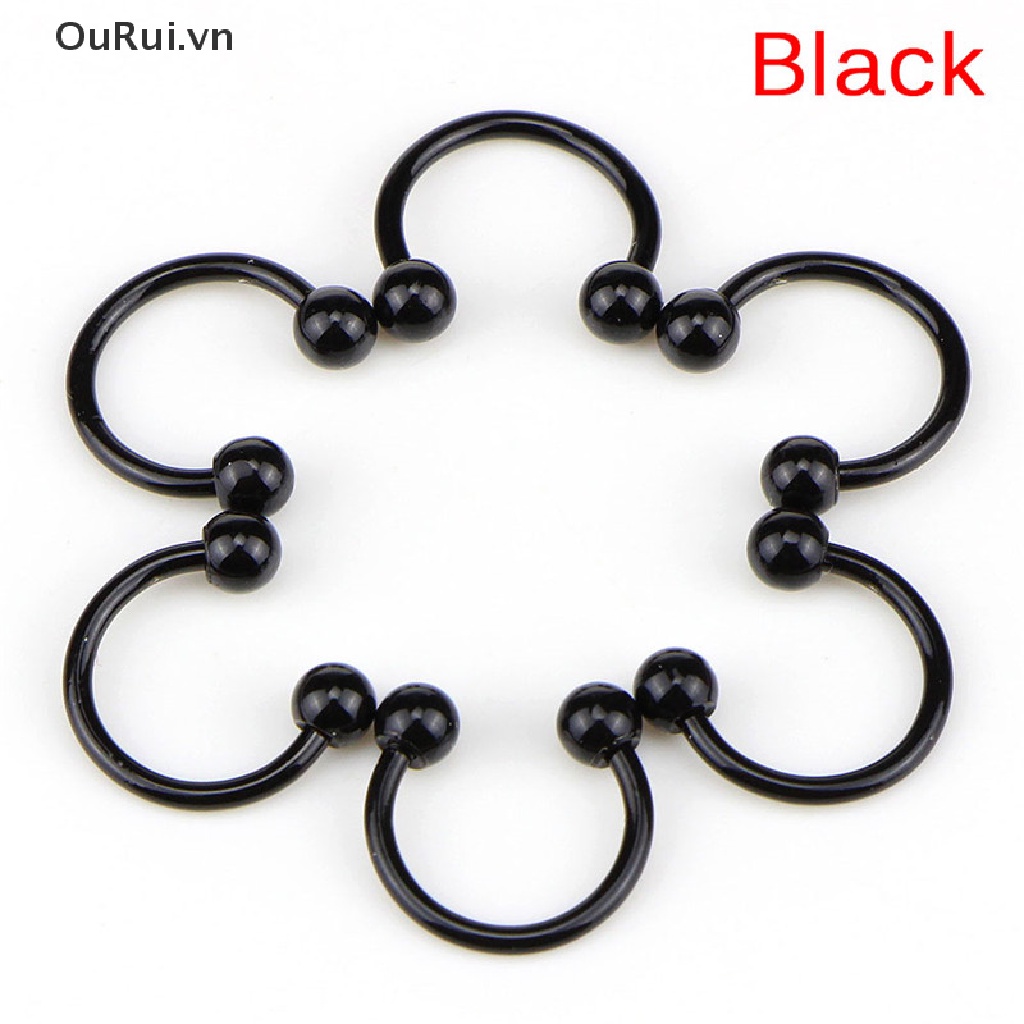 10 Khuyên Mũi / Môi Hình Ngựa Bằng Thép Không Gỉ