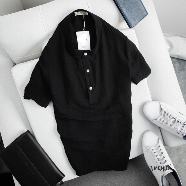 Áo Đũi Nam Cộc Tay Chất Mát Dáng Trẻ Trung Cao Cấp | BigBuy360 - bigbuy360.vn