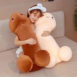 Gấu bông gối ôm con ciu dài 1m3 nhồi bông, ciu bông, quà tặng độc lạ