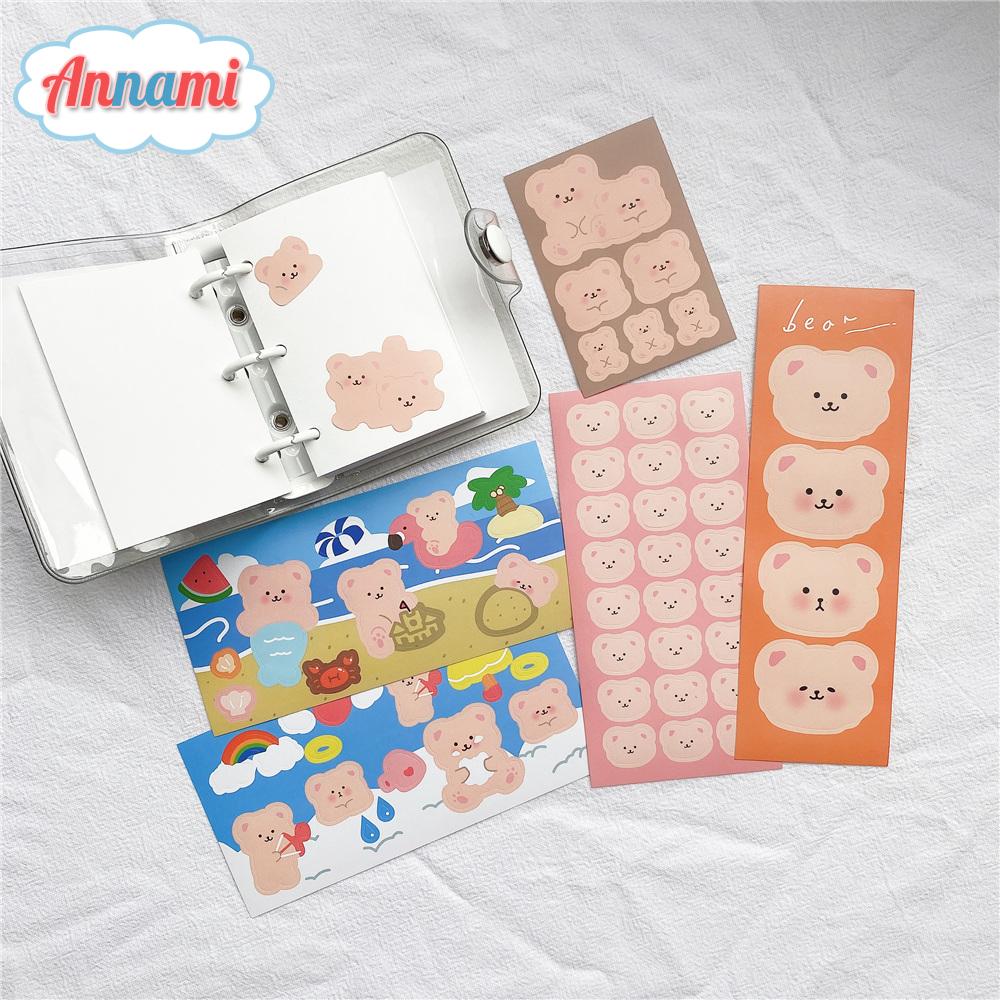 Nhãn Dán Hình Gấu Xinh Xắn Dễ Thương