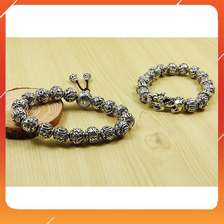 Chuỗi Bạc  Chuỗi Bạc Khắc Thần Chú   10ly CHUỖI TAY BẠC