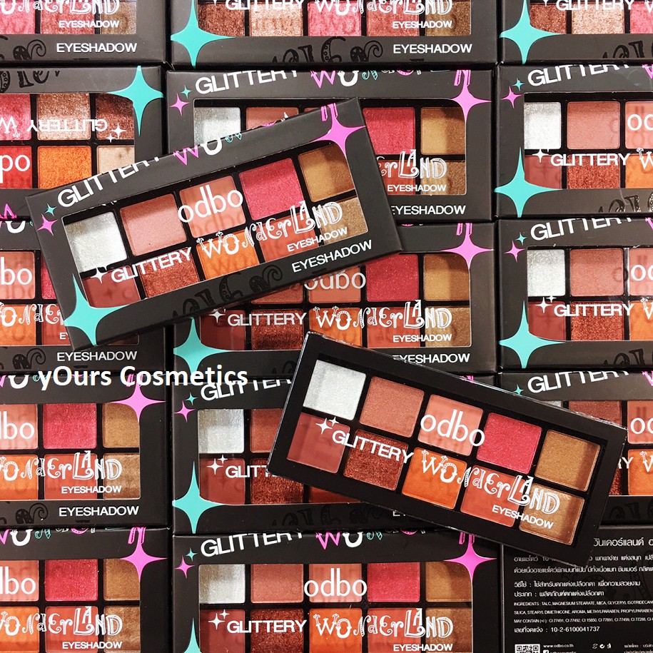 [Auth Thái] Bảng Màu Mắt Odbo Có Nhũ Tông Cam Hồng Đất Wonderland OD283 - Bảng Phấn Mắt Odbo Tông Hồng Đất Wonderlan | BigBuy360 - bigbuy360.vn