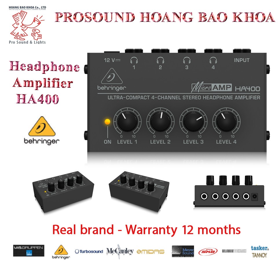HA400 Headphone Amplifier -  Bộ xử lý tín hiệu âm thanh Behringer