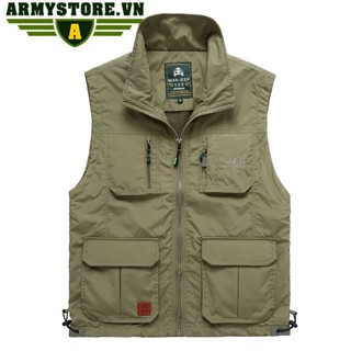 Áo ký giả - Áo phóng viên - Nhiếp ảnh gia ARM-1215 (Màu Kem)